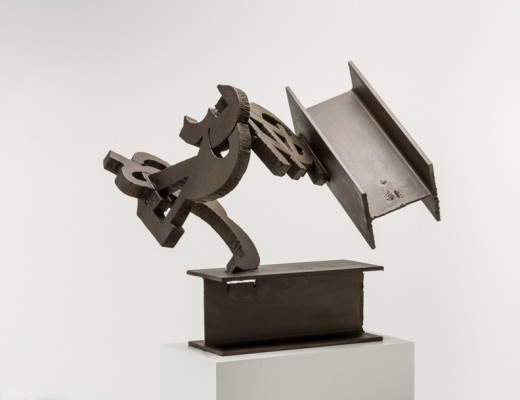 Mark di Suvero “Untitled Sculpture”  2003  Cut and Welded Steel 37”H x 43”W x 24”D Image Courtesy Hill Gallery 